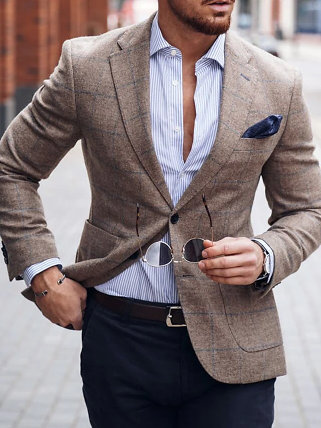 Men's Tailored Fit Single Breasted One-button Jacket - Image 2