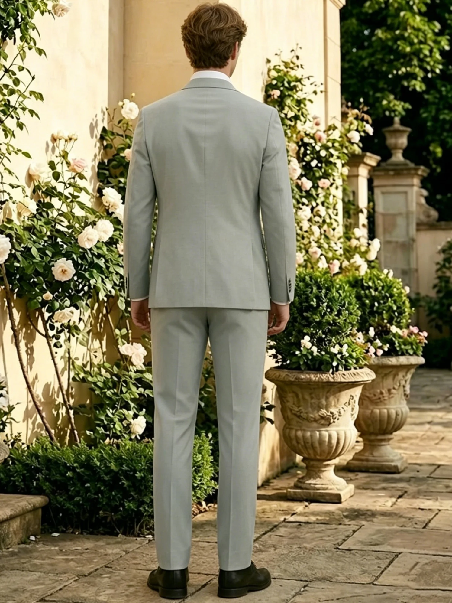 Men's Tailored Suit Jacket, 2-Piece, Fitted and Stretchable for Comfort - Image 2