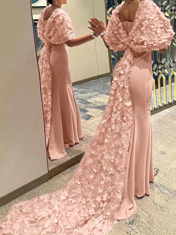 Mermaid/Trumpet Sweetheart Sleeveless Sweep Train Evening Dresses - Image 3