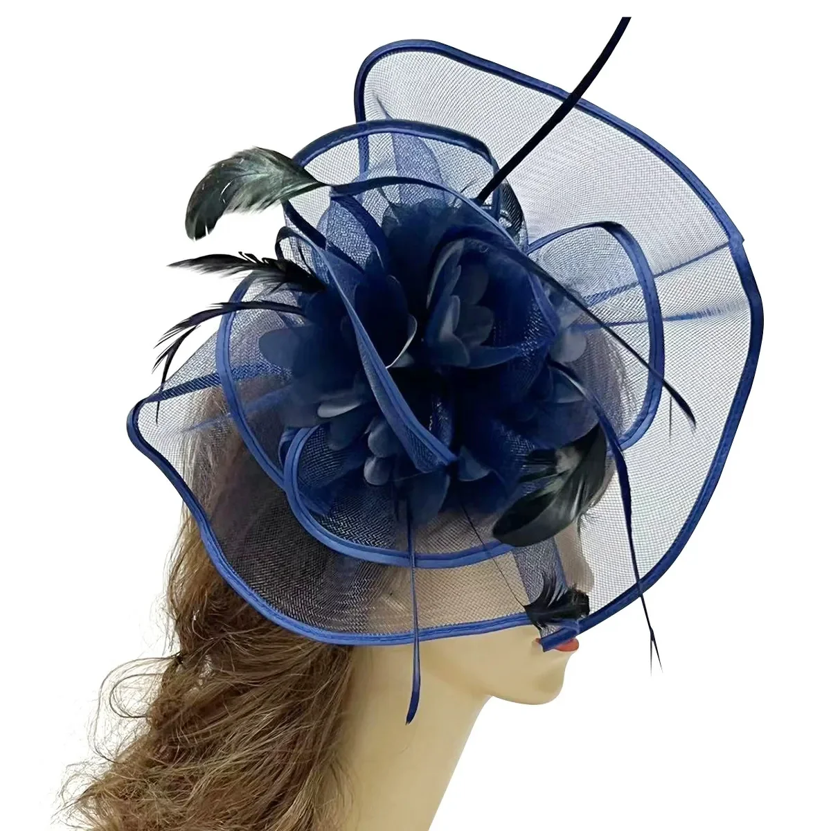 Mother of the Bride Feather Fascinator Wedding Guest - Image 4
