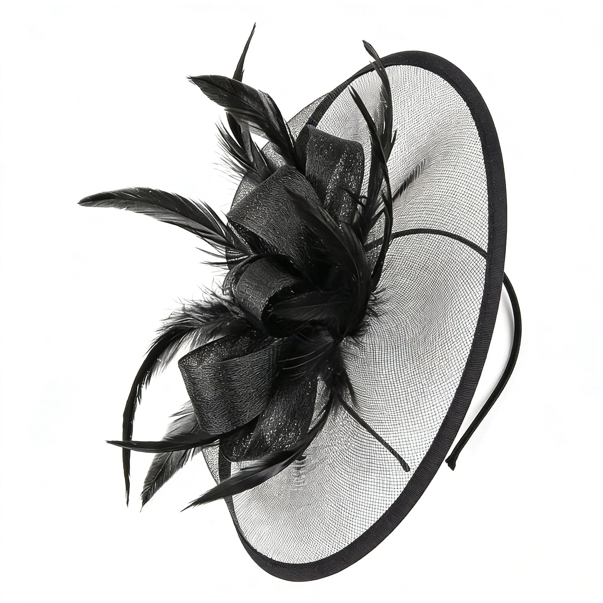 Mother of the Bride Feathered Fascinator Hat Matches Occasion Wear - Image 4