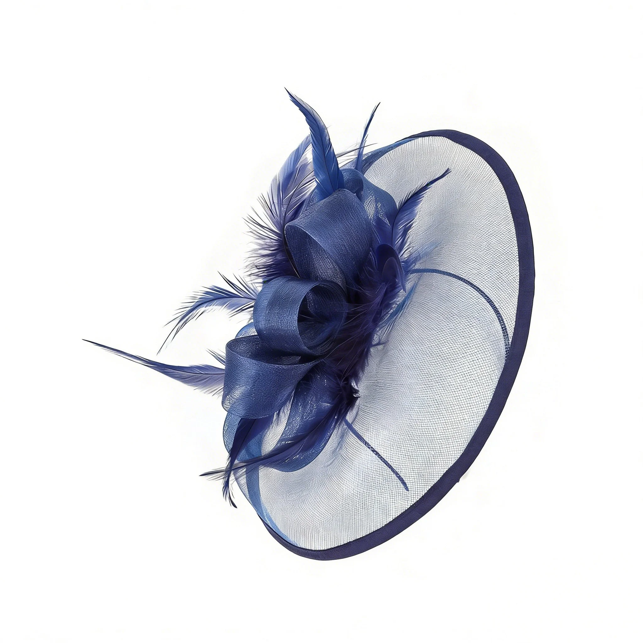 Mother of the Bride Feathered Fascinator Hat Matches Occasion Wear - Image 6