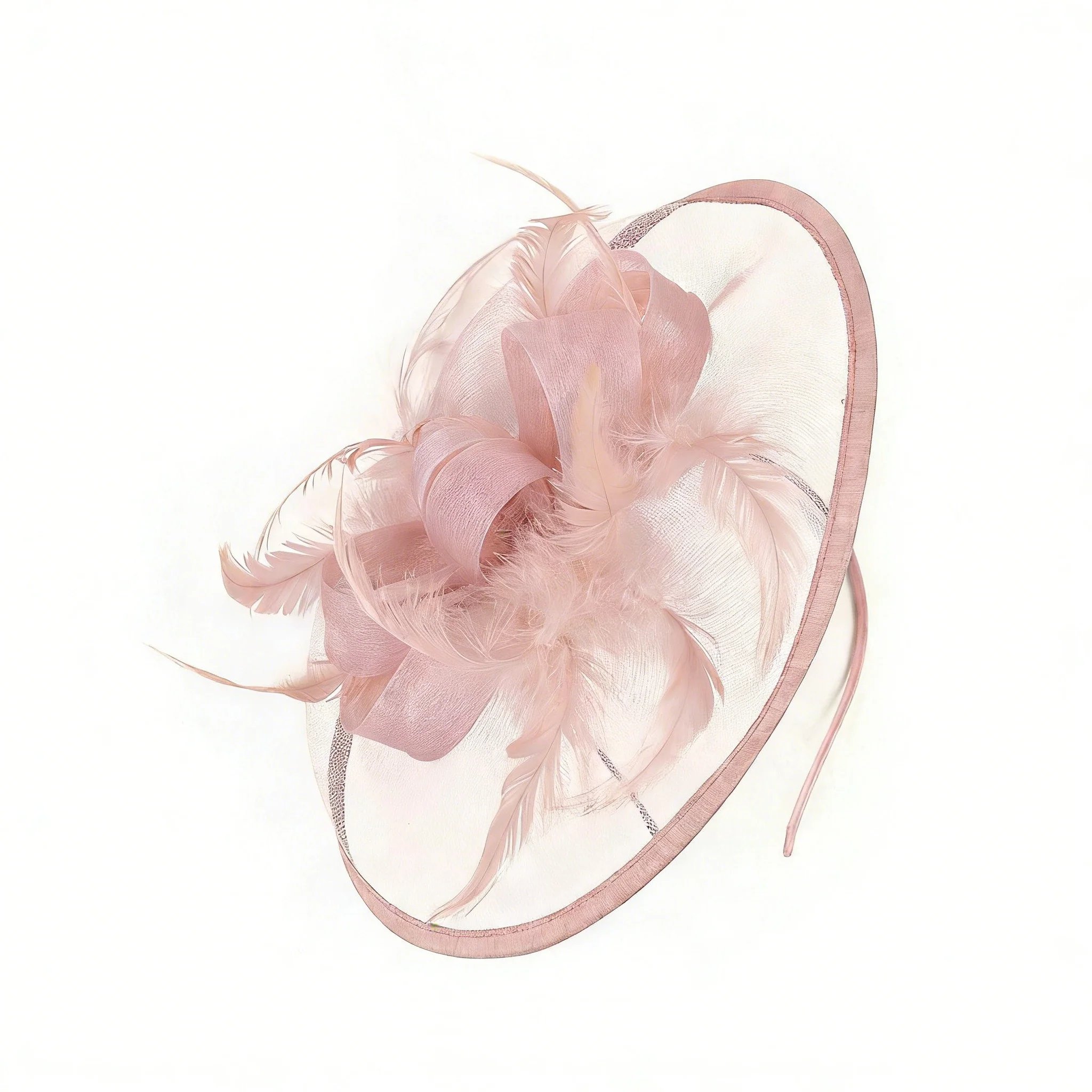 Mother of the Bride Feathered Fascinator Hat Matches Occasion Wear - Image 7