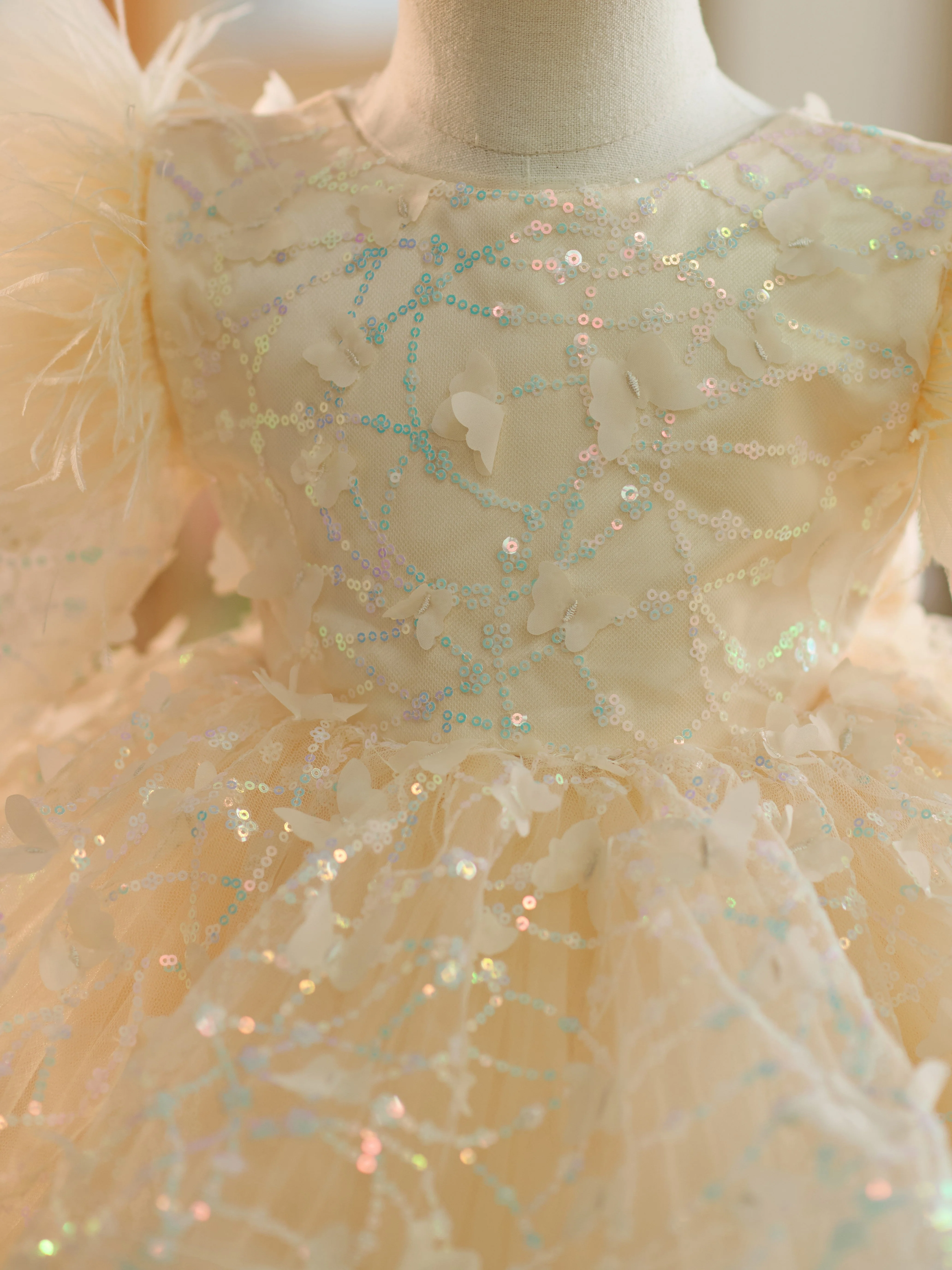 Sequins Tulle Knee-length Baby Girl Dress - Image 8