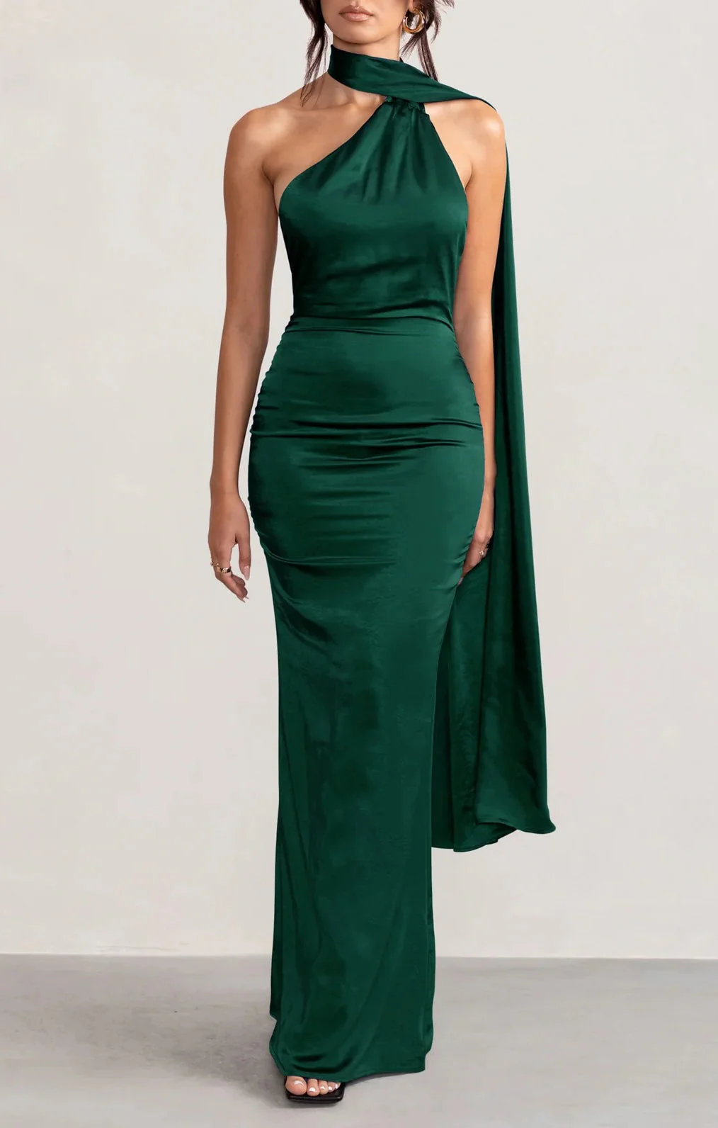 Sheath/Column Halter Floor-length Prom Dresses - Image 3