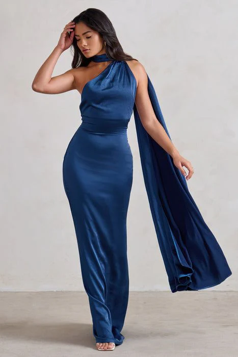 Sheath/Column Halter Floor-length Prom Dresses - Image 4