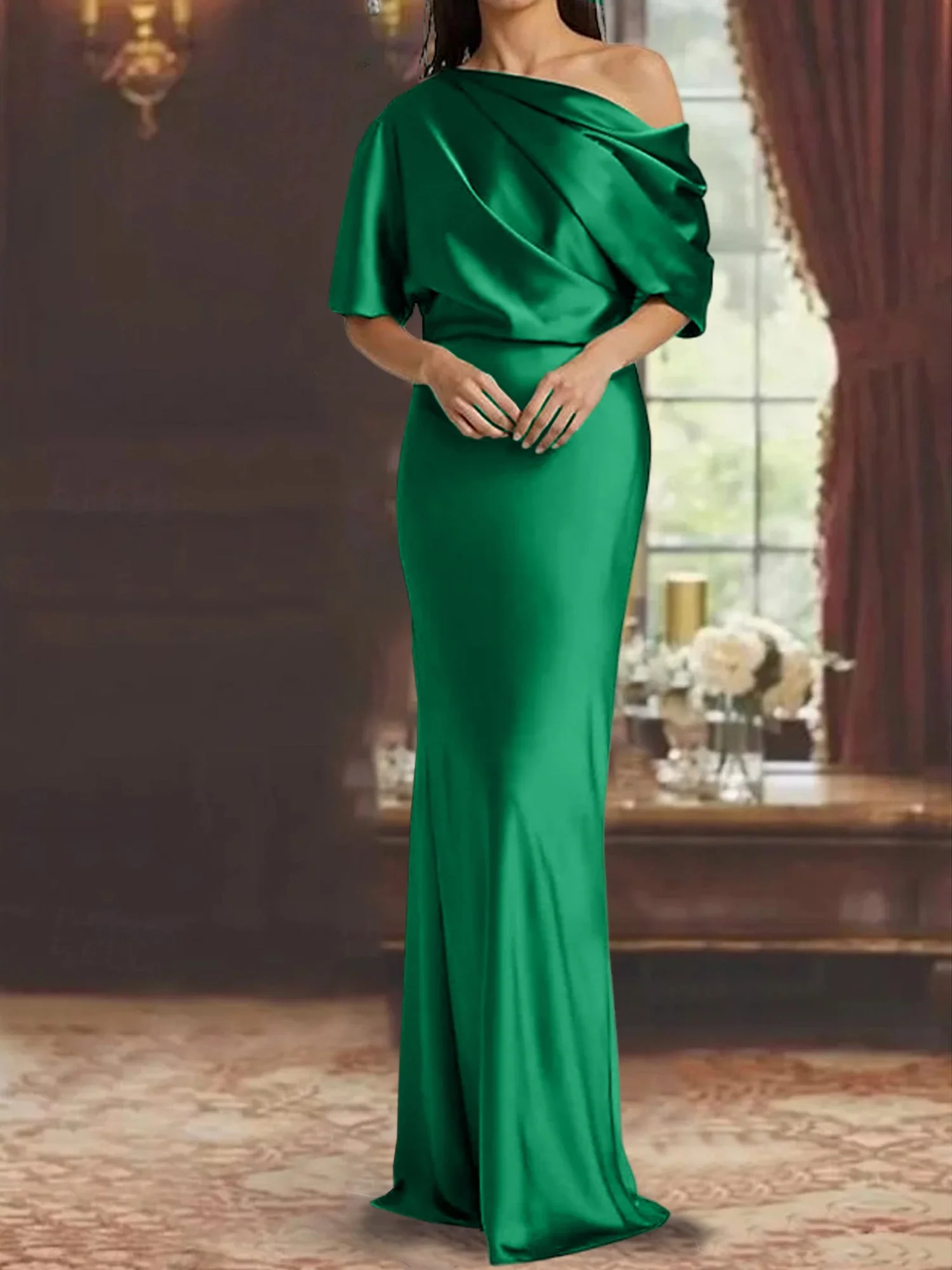 Sheath/Column One-Shoulder Mother of the Bride Dresses - Image 21
