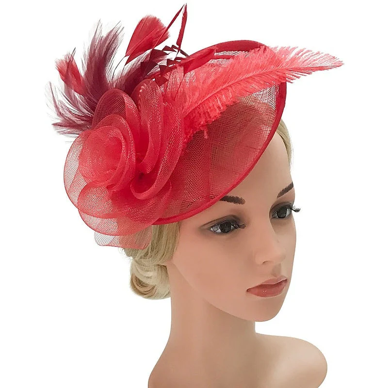 Special Occasion Tea Party Kentucky Derby Hat Fascinators Feather Flower Headpiece - Image 7