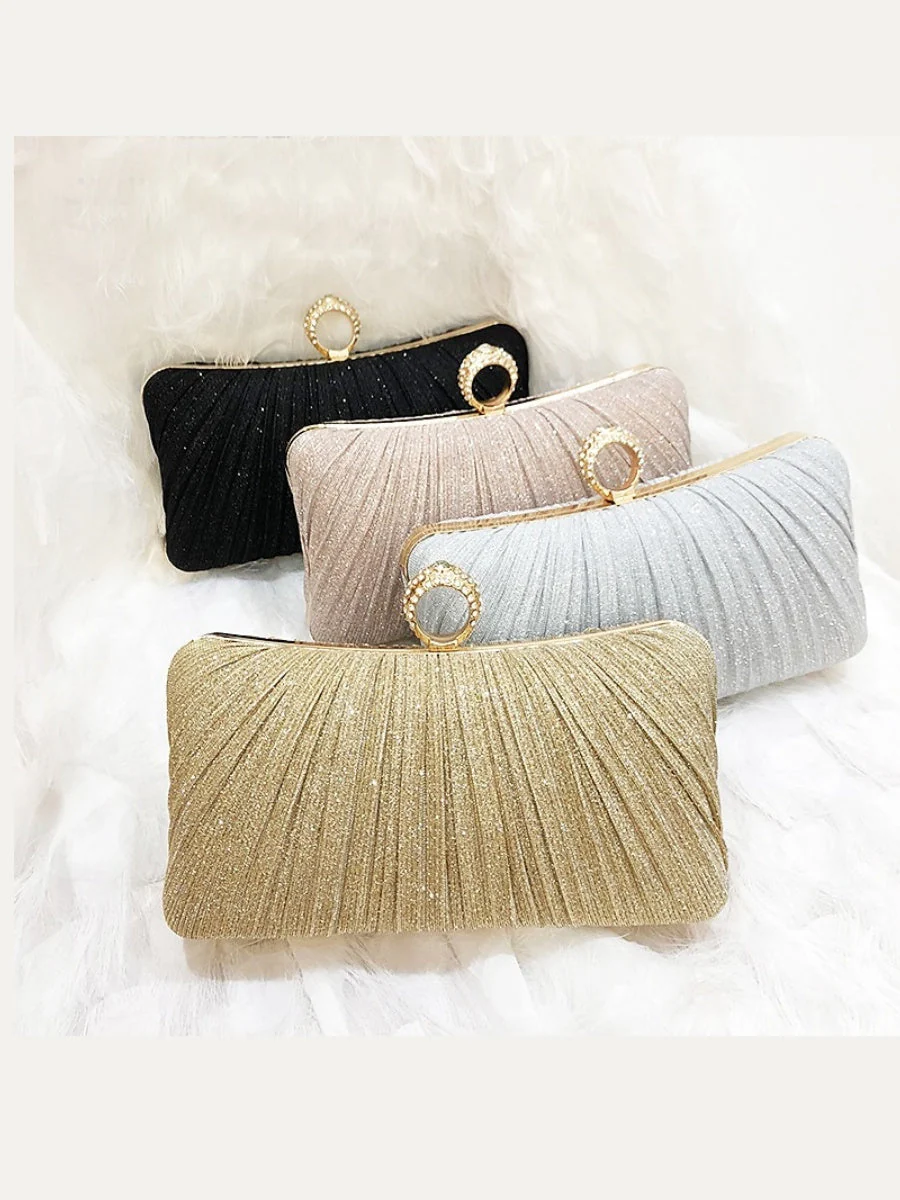 Synthetic Chain Waterproof Solid Colour Clutches & Evening Bags - Image 3