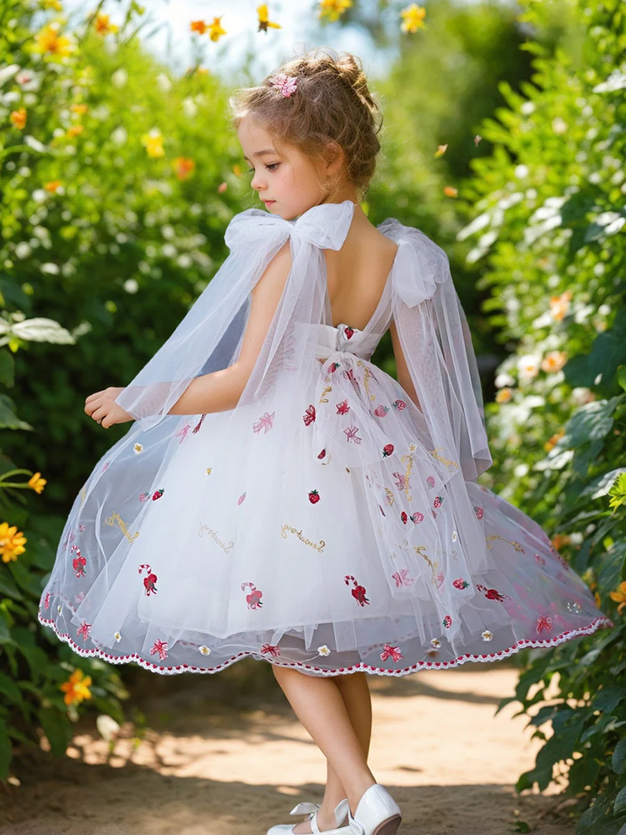 Tulle Knee-length Baby Girl Dress - Image 5
