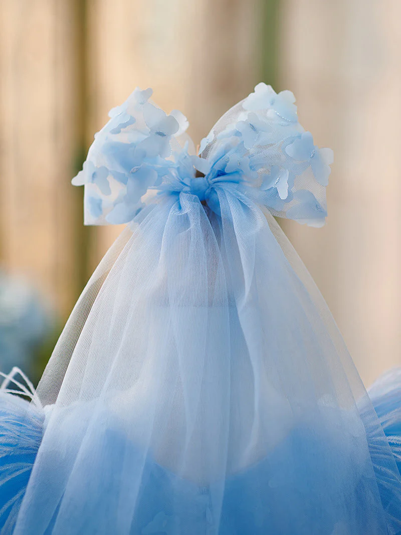 Tulle Knee-length Birthday Party Baby Girl Dress - Image 5