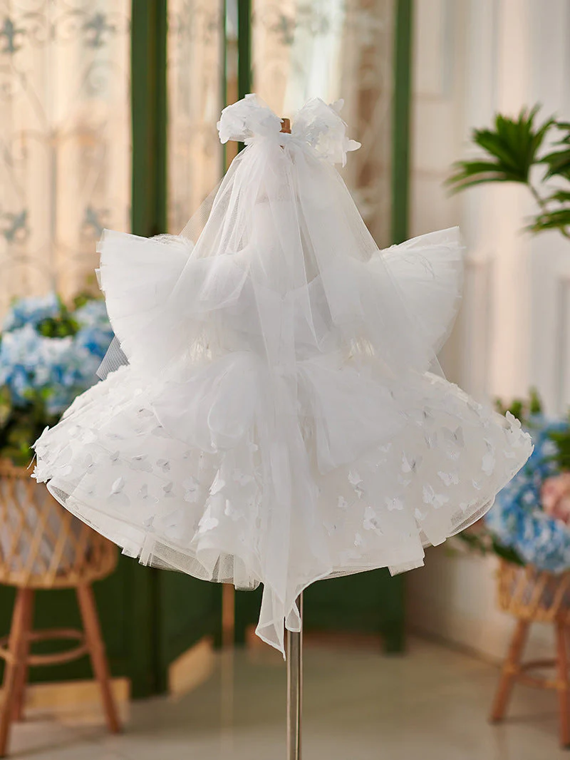 Tulle Knee-length Birthday Party Baby Girl Dress - Image 7
