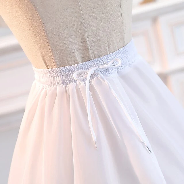 Wedding / Party Slips Chiffon Tea-Length Petticoats with Ruffles - Image 3