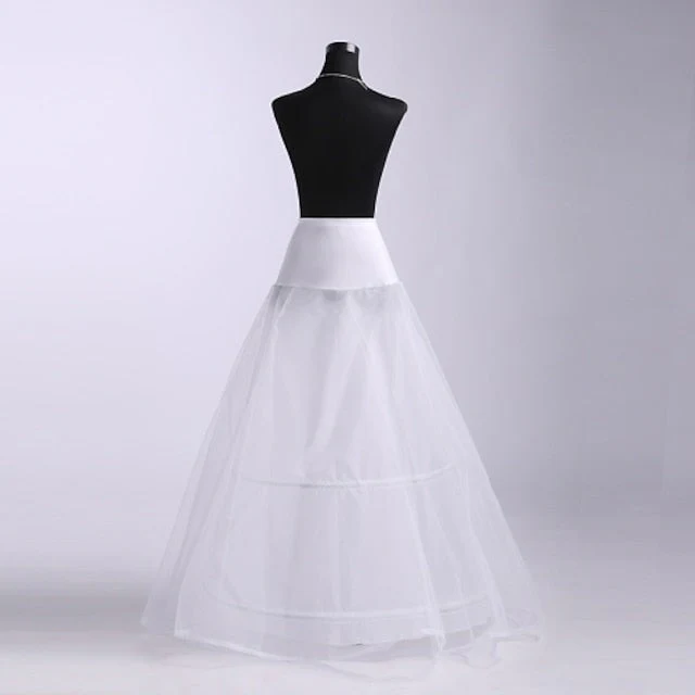 Wedding / Special Occasion Tulle Floor-length A-Line Petticoats with Lace - Image 2