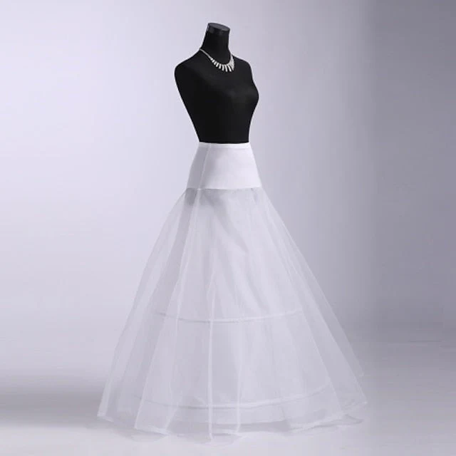 Wedding / Special Occasion Tulle Floor-length A-Line Petticoats with Lace - Image 3
