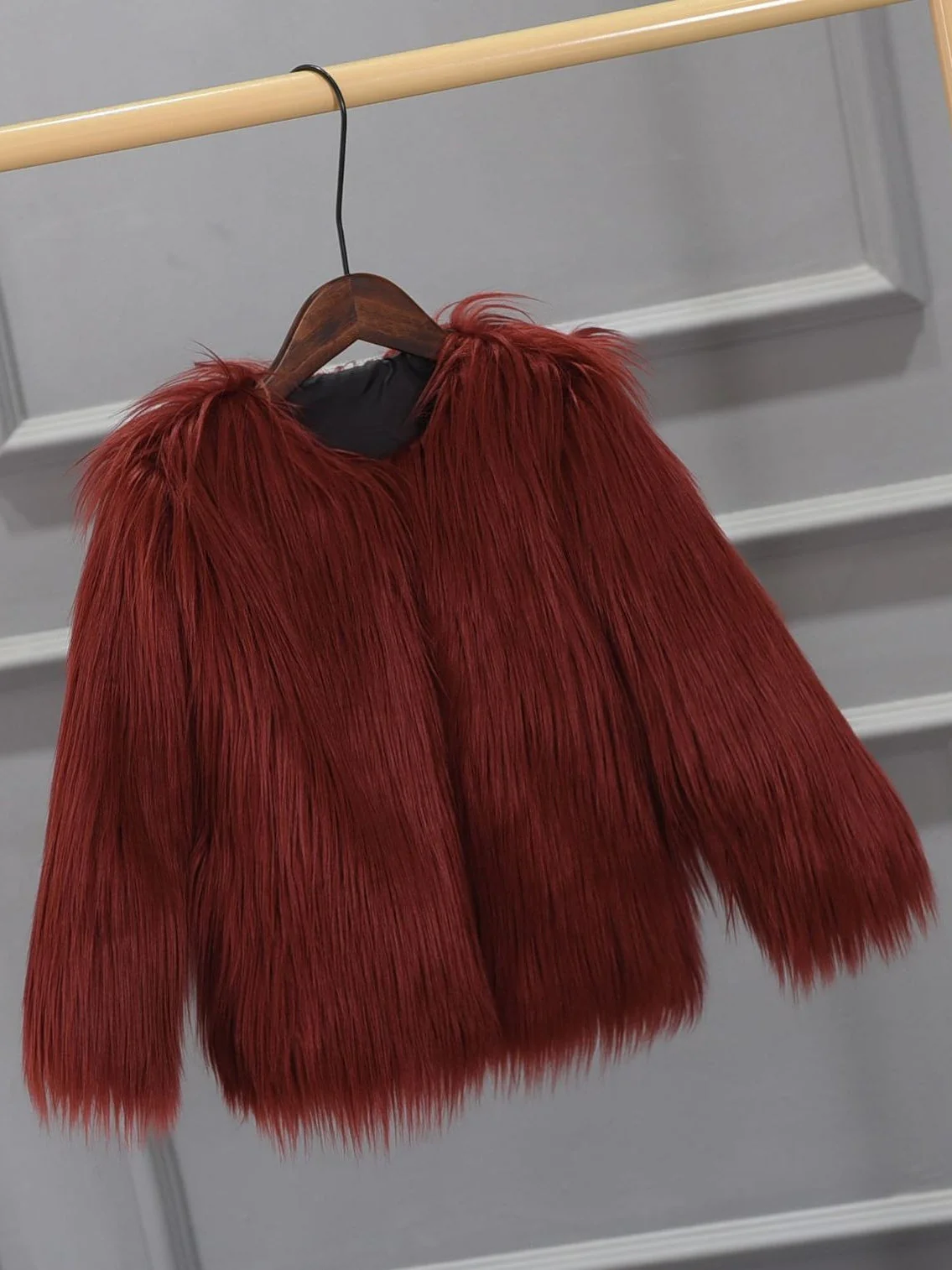 Women’s Faux Fur Long Sleeves Winter Warm Short Jackets - Image 10