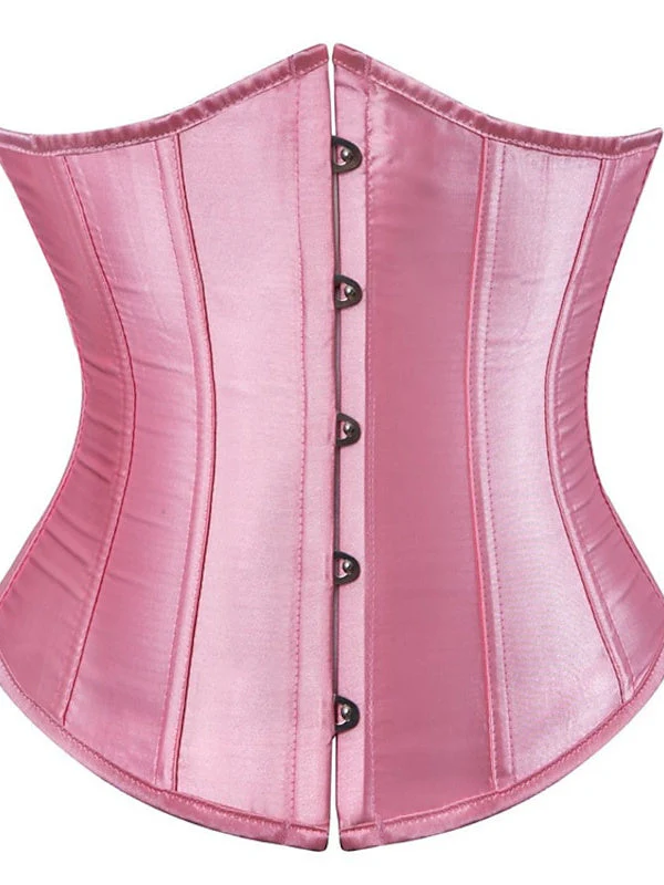 Women's Hook & Eye Tummy Control Push Up Jacquard Overbust Corsets for Wedding Party Birthday Halloween - Image 8