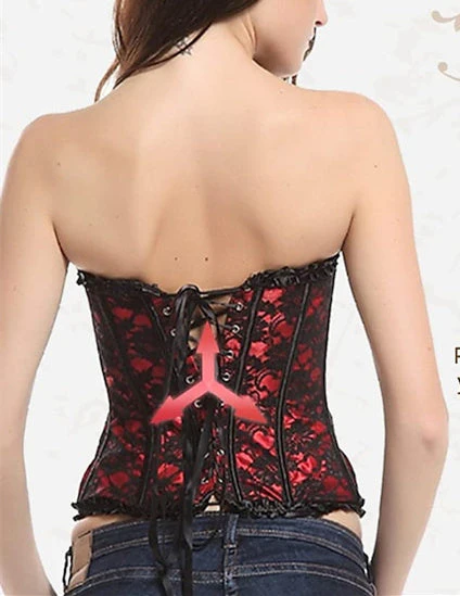 Women‘s Sexy Push Up Lace Overbust Corsets for Wedding Party Birthday - Image 13