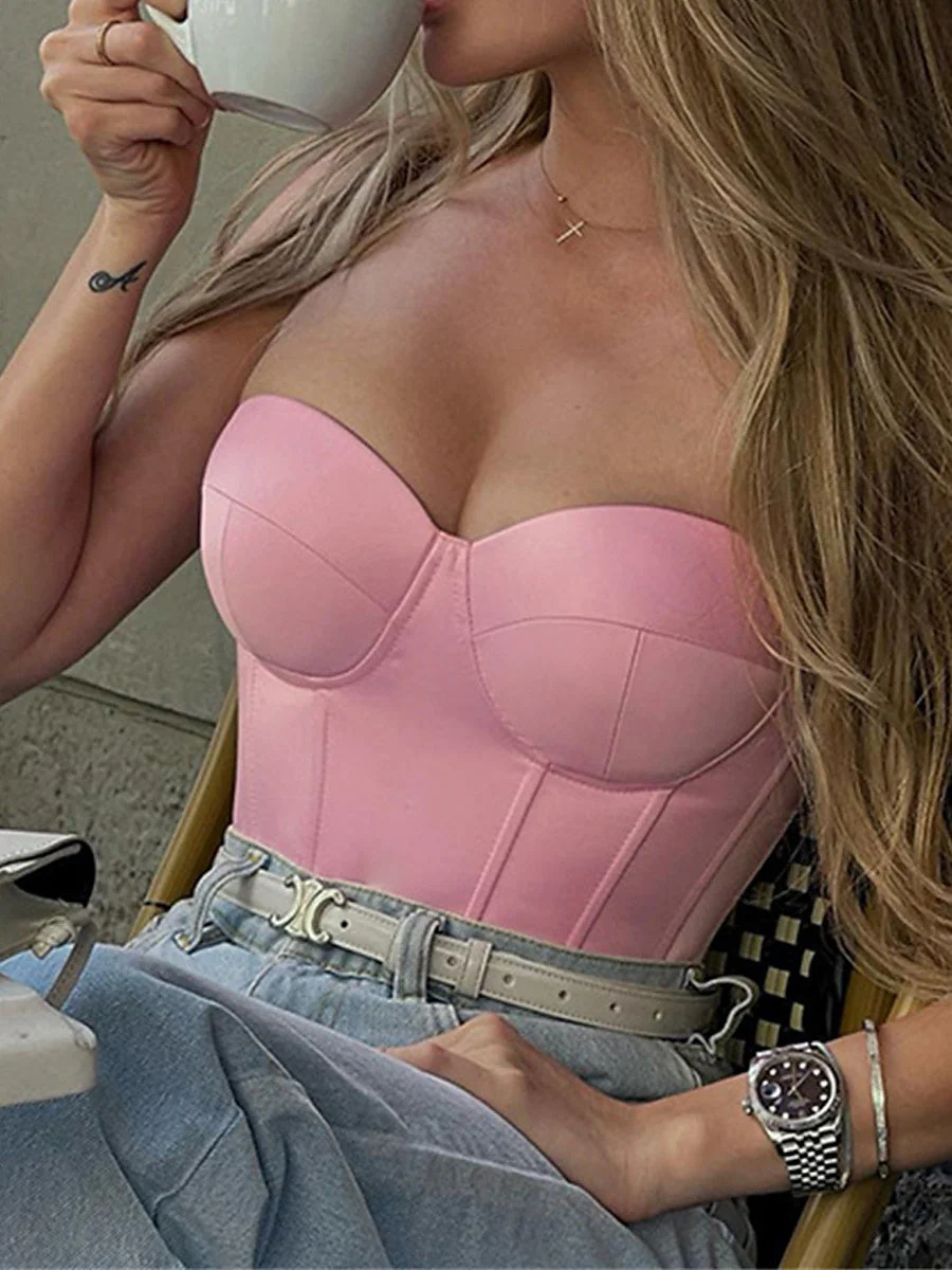Women's Tummy Control Sleeveless Corsets Tops for Wedding Party Birthday