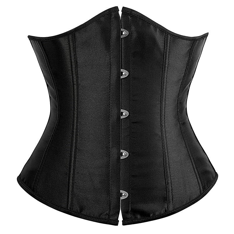 Women's Underbust Satin Corsets for Wedding Party Birthday - Image 22