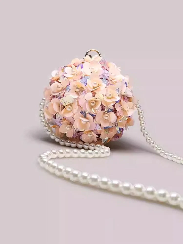 Women's Clutches & Evening Bags Flower Round Ball Bag - Image 2