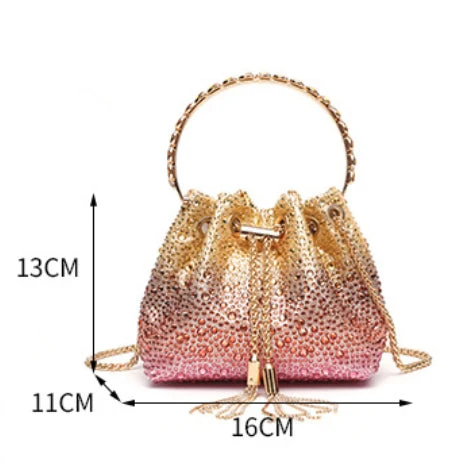 Women's Clutches & Wedding Evening Bags Tassels Rhinestone - Image 10