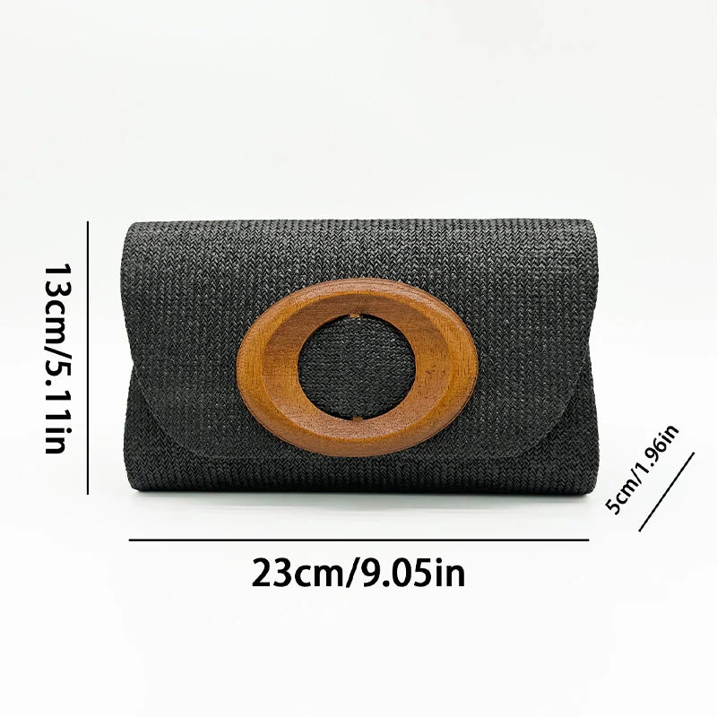 Women's Clutches & Wedding Party Evening Cocktail Straw Bags - Image 4