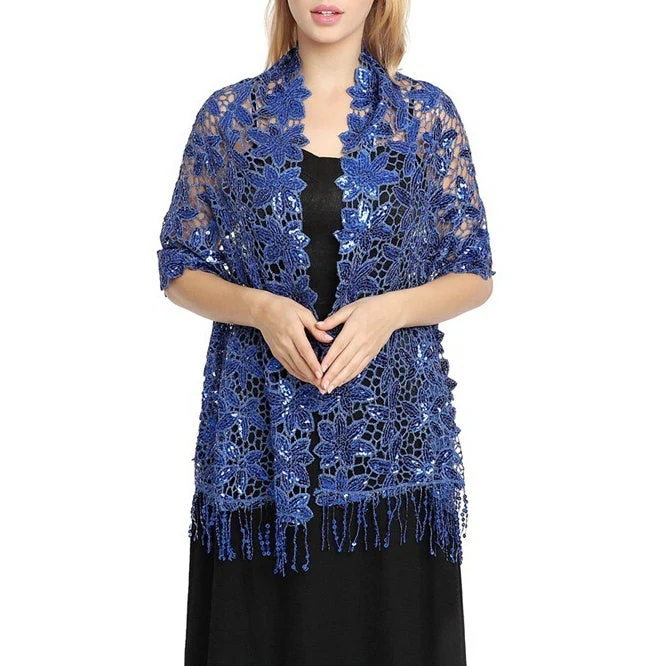 Women's Elegant Sun Protection Sleeveless Lace Wedding Wraps For Wedding Summer - Image 9