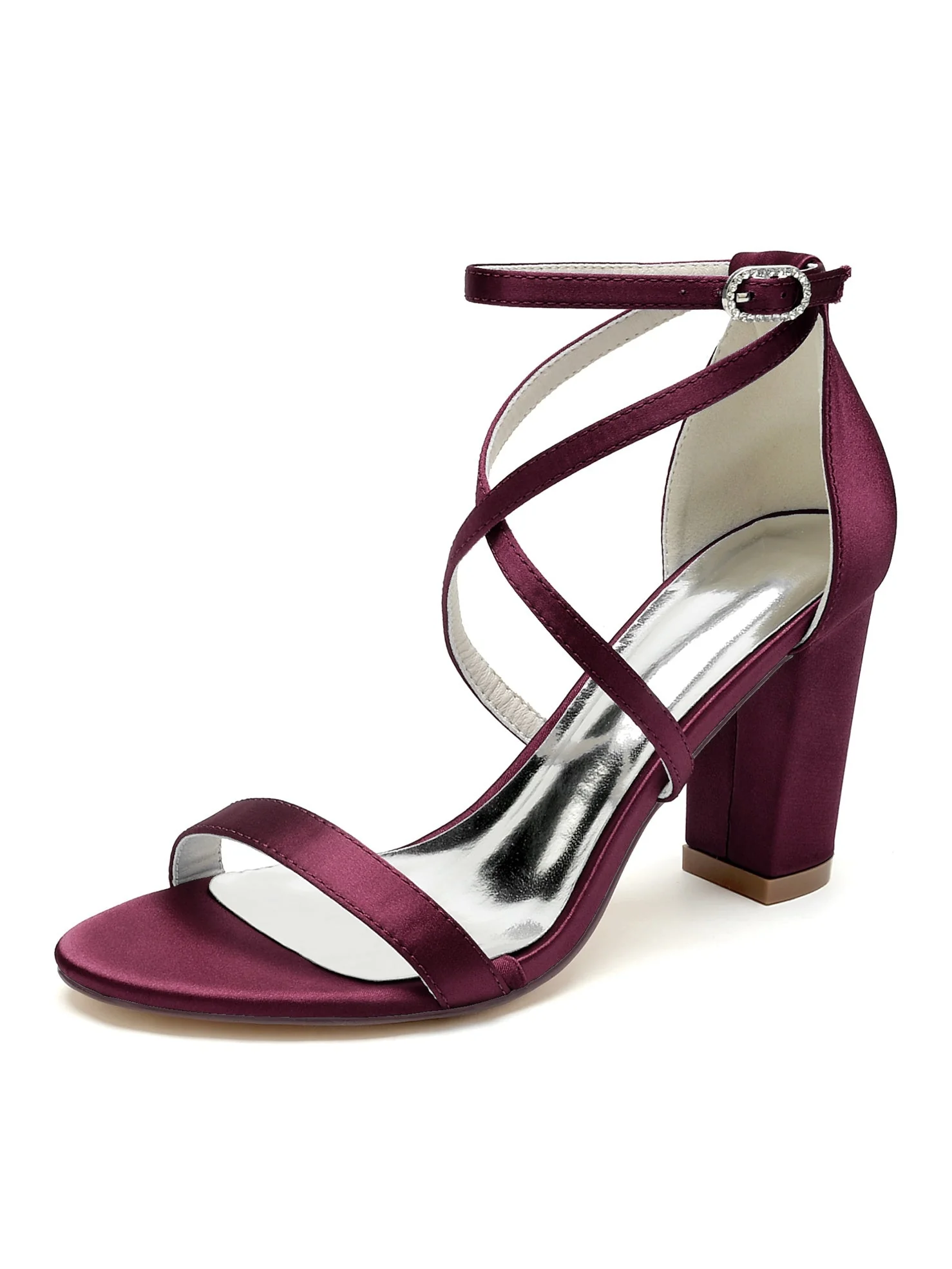 Women's Wedding Shoes High Heel Open Toe Bridal Shoes - Image 11