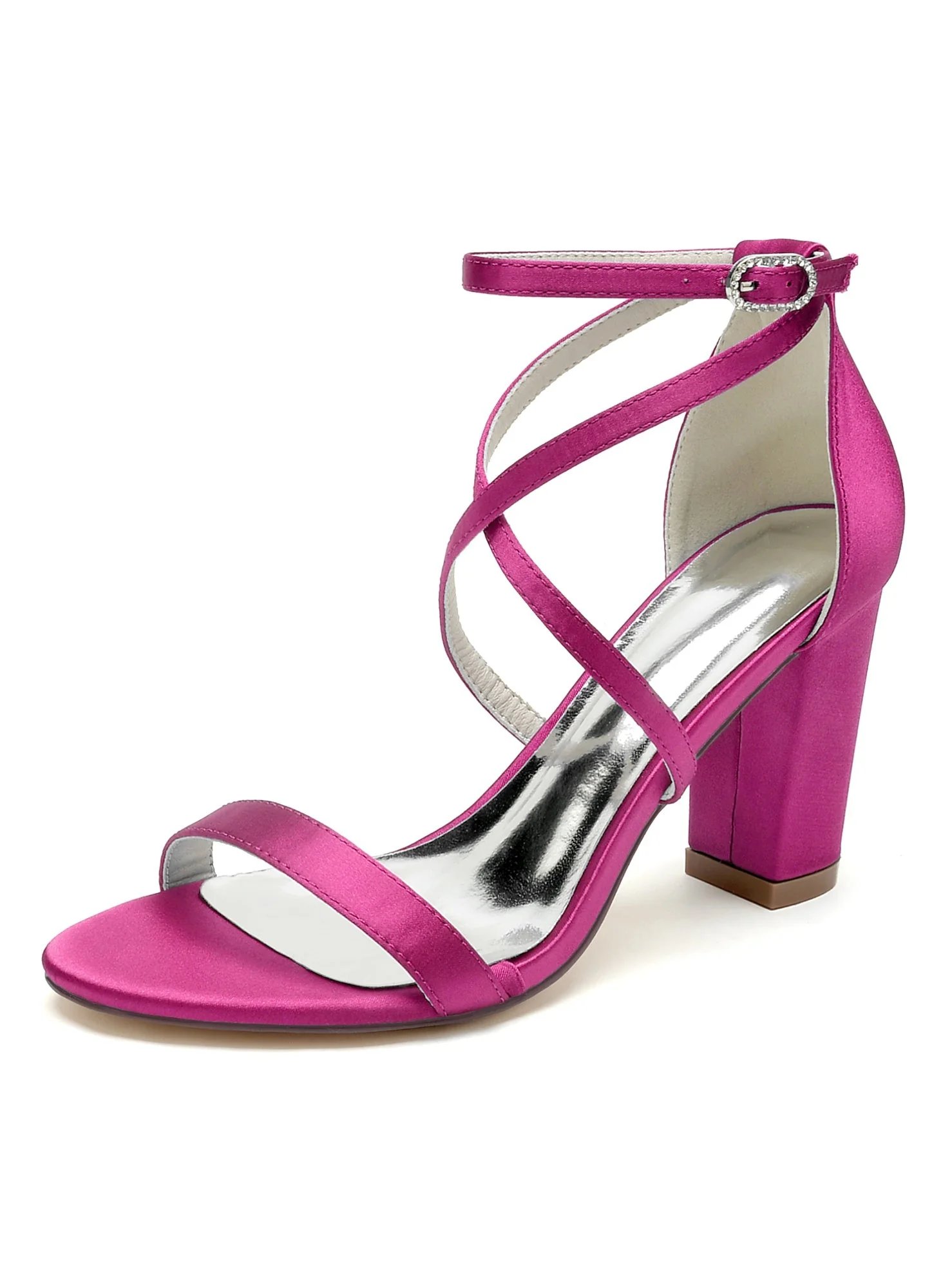 Women's Wedding Shoes High Heel Open Toe Bridal Shoes - Image 14