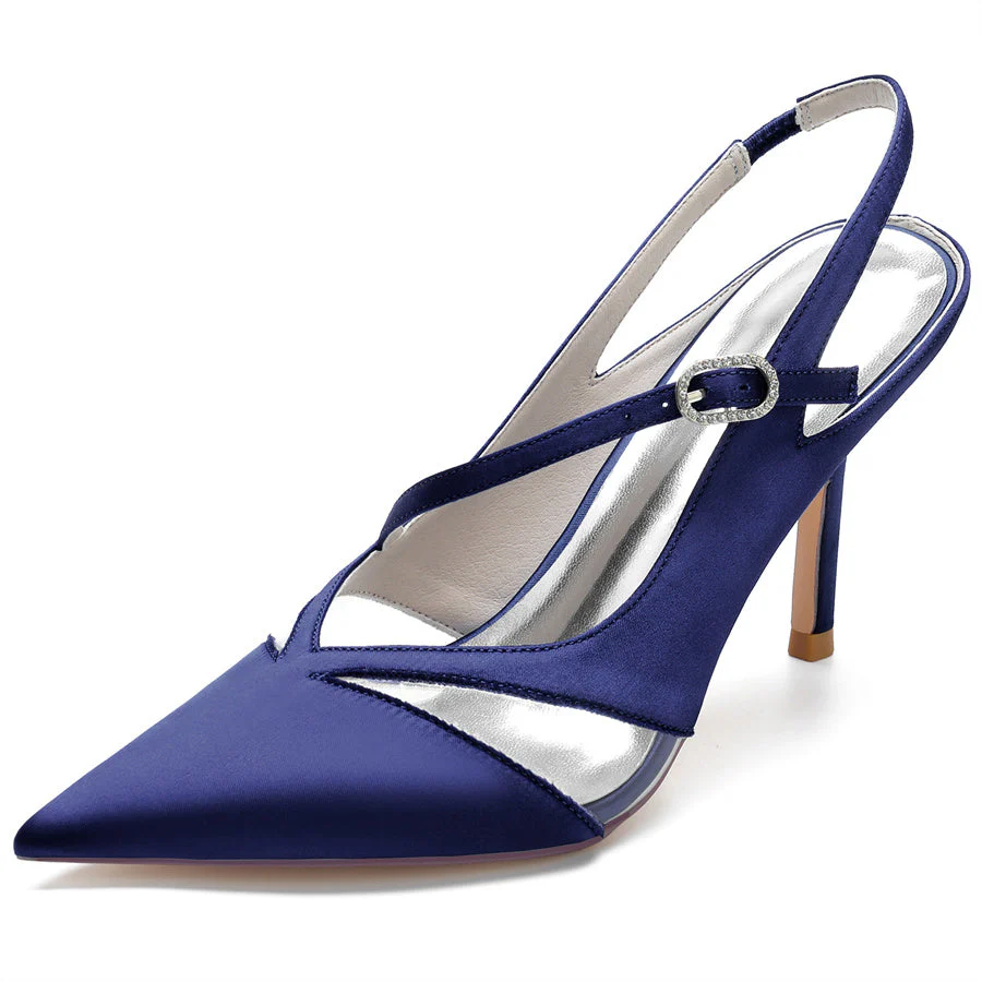 Women's Wedding Shoes Pointed Toe High Heel Unique Design Bridal Shoes - Image 11