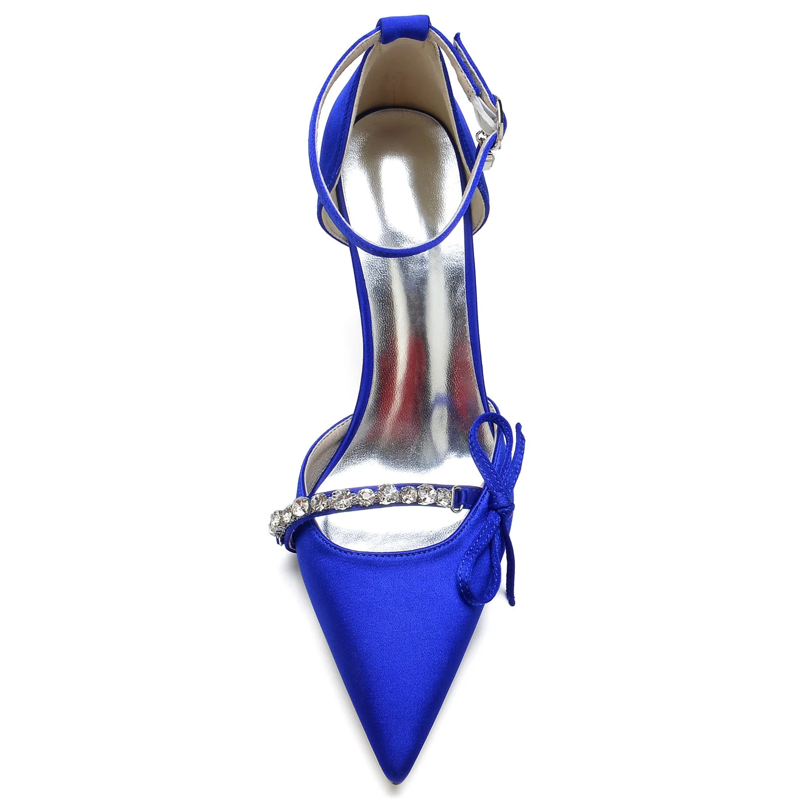 Women's Wedding Shoes Rhinestone Bow(s) Stiletto Pointed Toe Bridal Shoes - Image 4