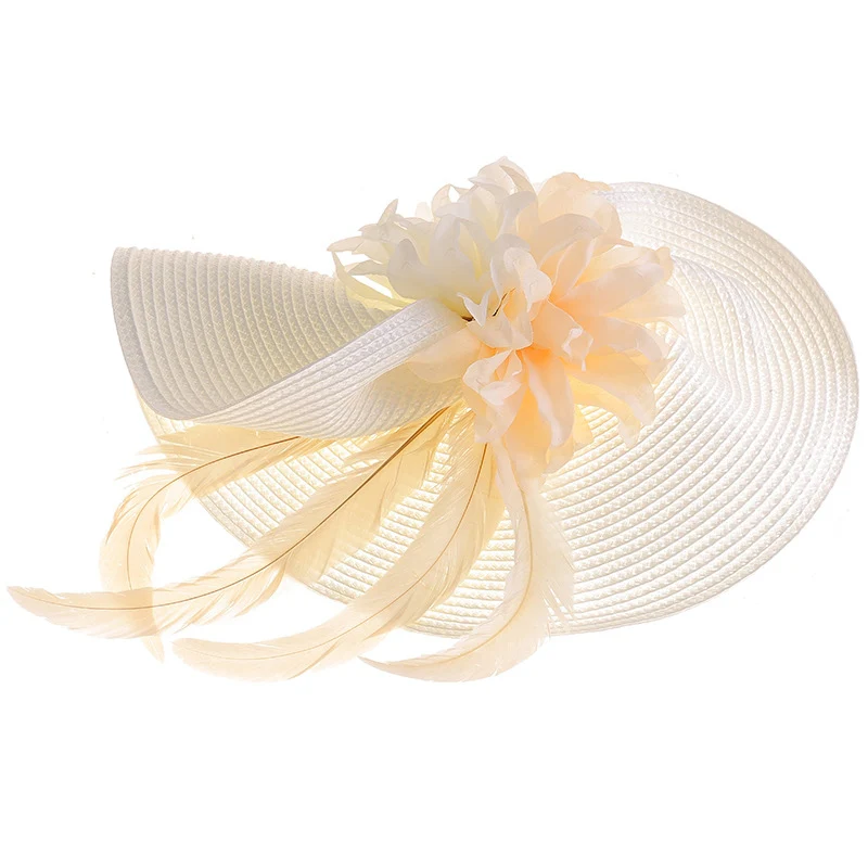 Woven Sinamay Floral Fascinator Mother of the Bride - Image 8