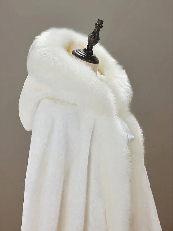Wraps Shawls Women's Wrap Cape Elegant Sleeveless Terylene Wedding Wraps With Pure colour - Image 4